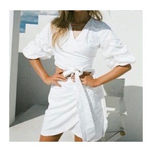 Sabo Skirt Linen Wrap Top